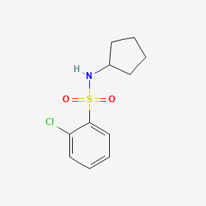 molecular formula C11H14ClNO2S B10964370 2-chloro-N-cyclopentylbenzenesulfonamide 