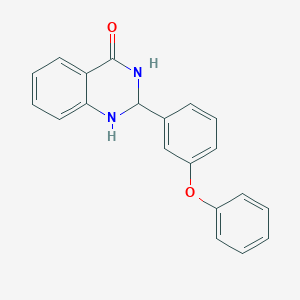 molecular formula C20H16N2O2 B10964383 2-(3-phenoxyphenyl)-2,3-dihydroquinazolin-4(1H)-one 