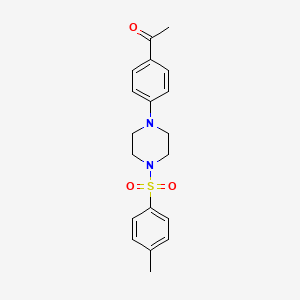 1-(4-{4-[(4-Methylphenyl)sulfonyl]piperazin-1-yl}phenyl)ethanone