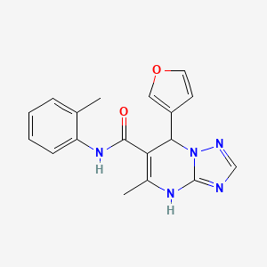 7-(3-furyl)-5-methyl-N-(2-methylphenyl)-4,7-dihydro[1,2,4]triazolo[1,5-a]pyrimidine-6-carboxamide