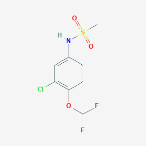 N-[3-chloro-4-(difluoromethoxy)phenyl]methanesulfonamide