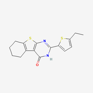 molecular formula C16H16N2OS2 B10964424 2-(5-ethylthiophen-2-yl)-5,6,7,8-tetrahydro[1]benzothieno[2,3-d]pyrimidin-4(3H)-one 