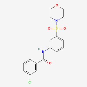 3-chloro-N-[3-(morpholin-4-ylsulfonyl)phenyl]benzamide