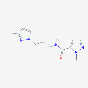 1-methyl-N-[3-(3-methyl-1H-pyrazol-1-yl)propyl]-1H-pyrazole-5-carboxamide