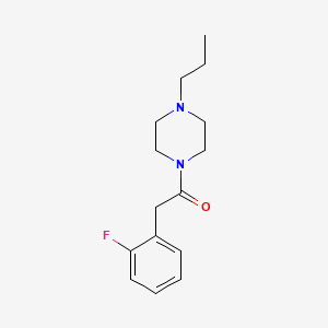 molecular formula C15H21FN2O B10964531 2-(2-Fluorophenyl)-1-(4-propylpiperazin-1-yl)ethanone 