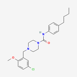 N-(4-butylphenyl)-4-(5-chloro-2-methoxybenzyl)piperazine-1-carboxamide