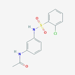 N-(3-{[(2-chlorophenyl)sulfonyl]amino}phenyl)acetamide