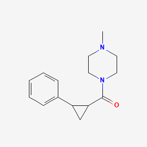 molecular formula C15H20N2O B10964624 (4-Methylpiperazin-1-yl)(2-phenylcyclopropyl)methanone 