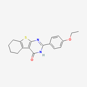 molecular formula C18H18N2O2S B10964643 2-(4-ethoxyphenyl)-5,6,7,8-tetrahydro[1]benzothieno[2,3-d]pyrimidin-4(3H)-one 