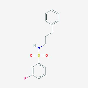 3-fluoro-N-(3-phenylpropyl)benzenesulfonamide