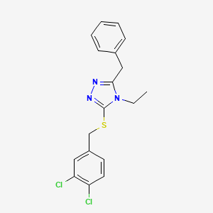 3-benzyl-5-[(3,4-dichlorobenzyl)sulfanyl]-4-ethyl-4H-1,2,4-triazole