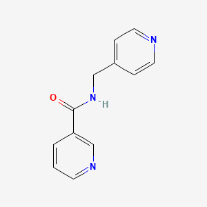 molecular formula C12H11N3O B10964664 N-(pyridin-4-ylmethyl)pyridine-3-carboxamide 