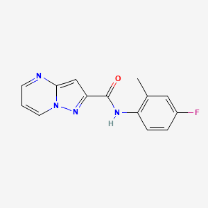 N-(4-fluoro-2-methylphenyl)pyrazolo[1,5-a]pyrimidine-2-carboxamide