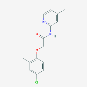 molecular formula C15H15ClN2O2 B10964738 2-(4-chloro-2-methylphenoxy)-N-(4-methylpyridin-2-yl)acetamide CAS No. 333435-05-5