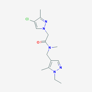 2-(4-chloro-3-methyl-1H-pyrazol-1-yl)-N-[(1-ethyl-5-methyl-1H-pyrazol-4-yl)methyl]-N-methylacetamide