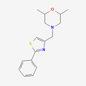 2,6-Dimethyl-4-[(2-phenyl-1,3-thiazol-4-yl)methyl]morpholine