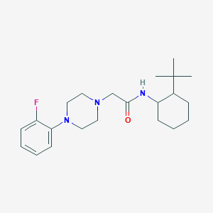 molecular formula C22H34FN3O B10964862 N-(2-tert-butylcyclohexyl)-2-[4-(2-fluorophenyl)piperazin-1-yl]acetamide 