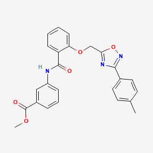 Methyl 3-{[(2-{[3-(4-methylphenyl)-1,2,4-oxadiazol-5-yl]methoxy}phenyl)carbonyl]amino}benzoate