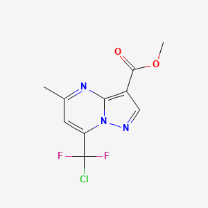 Methyl 7-[chloro(difluoro)methyl]-5-methylpyrazolo[1,5-a]pyrimidine-3-carboxylate