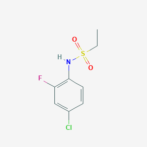 molecular formula C8H9ClFNO2S B10964968 N-(4-chloro-2-fluorophenyl)ethanesulfonamide 