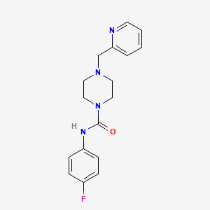 N-(4-fluorophenyl)-4-(pyridin-2-ylmethyl)piperazine-1-carboxamide