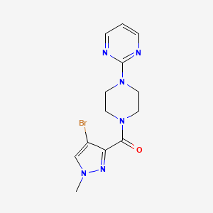 (4-bromo-1-methyl-1H-pyrazol-3-yl)[4-(pyrimidin-2-yl)piperazin-1-yl]methanone