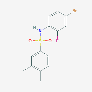 N-(4-bromo-2-fluorophenyl)-3,4-dimethylbenzenesulfonamide