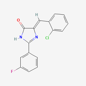 (5Z)-5-(2-chlorobenzylidene)-2-(3-fluorophenyl)-3,5-dihydro-4H-imidazol-4-one