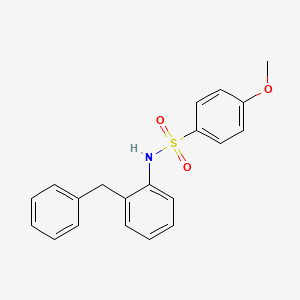 molecular formula C20H19NO3S B10965087 N-(2-benzylphenyl)-4-methoxybenzenesulfonamide 