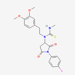 1-[2-(3,4-Dimethoxyphenyl)ethyl]-1-[1-(4-iodophenyl)-2,5-dioxopyrrolidin-3-yl]-3-methylthiourea