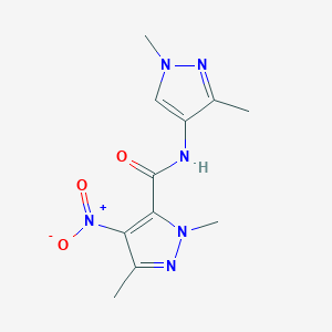 N-(1,3-dimethyl-1H-pyrazol-4-yl)-1,3-dimethyl-4-nitro-1H-pyrazole-5-carboxamide