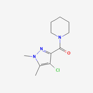 (4-chloro-1,5-dimethyl-1H-pyrazol-3-yl)(piperidin-1-yl)methanone