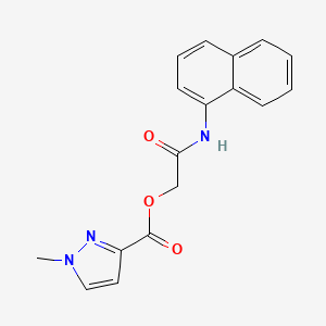 2-(naphthalen-1-ylamino)-2-oxoethyl 1-methyl-1H-pyrazole-3-carboxylate