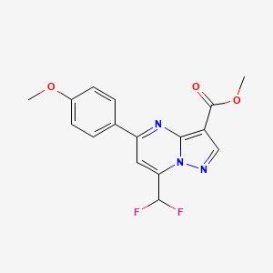 Methyl 7-(difluoromethyl)-5-(4-methoxyphenyl)pyrazolo[1,5-a]pyrimidine-3-carboxylate