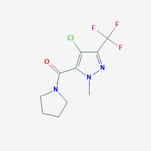 [4-chloro-1-methyl-3-(trifluoromethyl)-1H-pyrazol-5-yl](pyrrolidin-1-yl)methanone