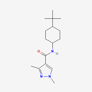 N-(4-tert-butylcyclohexyl)-1,3-dimethyl-1H-pyrazole-4-carboxamide