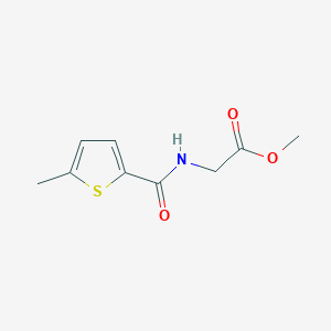 molecular formula C9H11NO3S B10965206 methyl N-[(5-methylthiophen-2-yl)carbonyl]glycinate 