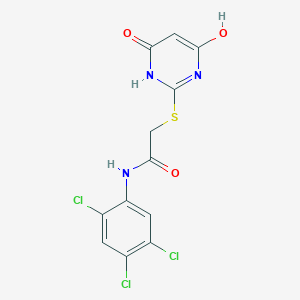 2-[(4,6-dihydroxypyrimidin-2-yl)sulfanyl]-N-(2,4,5-trichlorophenyl)acetamide