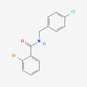 2-bromo-N-[(4-chlorophenyl)methyl]benzamide