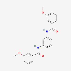 molecular formula C22H20N2O4 B10965262 N,N'-benzene-1,3-diylbis(3-methoxybenzamide) CAS No. 547734-25-8