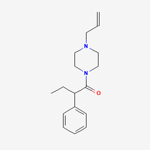 molecular formula C17H24N2O B10965316 2-Phenyl-1-[4-(prop-2-en-1-yl)piperazin-1-yl]butan-1-one 