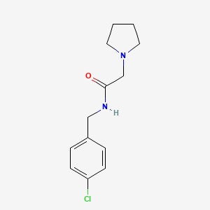 N-(4-chlorobenzyl)-2-(pyrrolidin-1-yl)acetamide