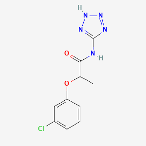 2-(3-chlorophenoxy)-N-(1H-tetrazol-5-yl)propanamide