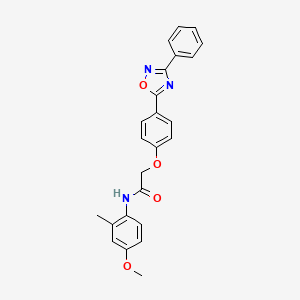 N-(4-methoxy-2-methylphenyl)-2-[4-(3-phenyl-1,2,4-oxadiazol-5-yl)phenoxy]acetamide