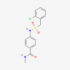 4-{[(2-chlorobenzyl)sulfonyl]amino}-N-methylbenzamide