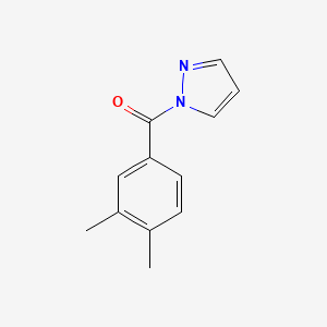 molecular formula C12H12N2O B10965374 (3,4-dimethylphenyl)(1H-pyrazol-1-yl)methanone 