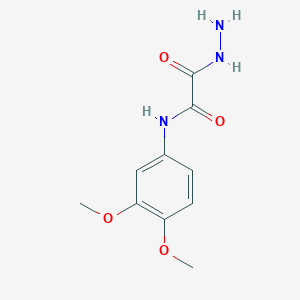 molecular formula C10H13N3O4 B10965400 N-(3,4-dimethoxyphenyl)-2-hydrazinyl-2-oxoacetamide 