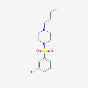 molecular formula C15H24N2O3S B10965408 1-Butyl-4-[(3-methoxyphenyl)sulfonyl]piperazine 