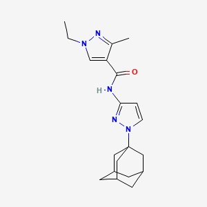 N-[1-(1-Adamantyl)-1H-pyrazol-3-YL]-1-ethyl-3-methyl-1H-pyrazole-4-carboxamide