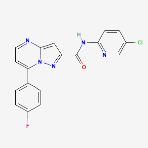 N-(5-chloropyridin-2-yl)-7-(4-fluorophenyl)pyrazolo[1,5-a]pyrimidine-2-carboxamide